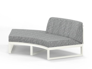 Модульный изогнутый садовый диван из ткани