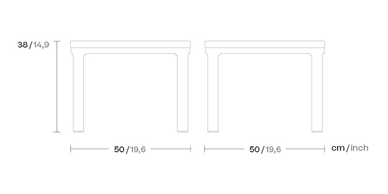 Квадратный низкий садовый столик Kettal Park Life ARCH-00079468 - Вид №6