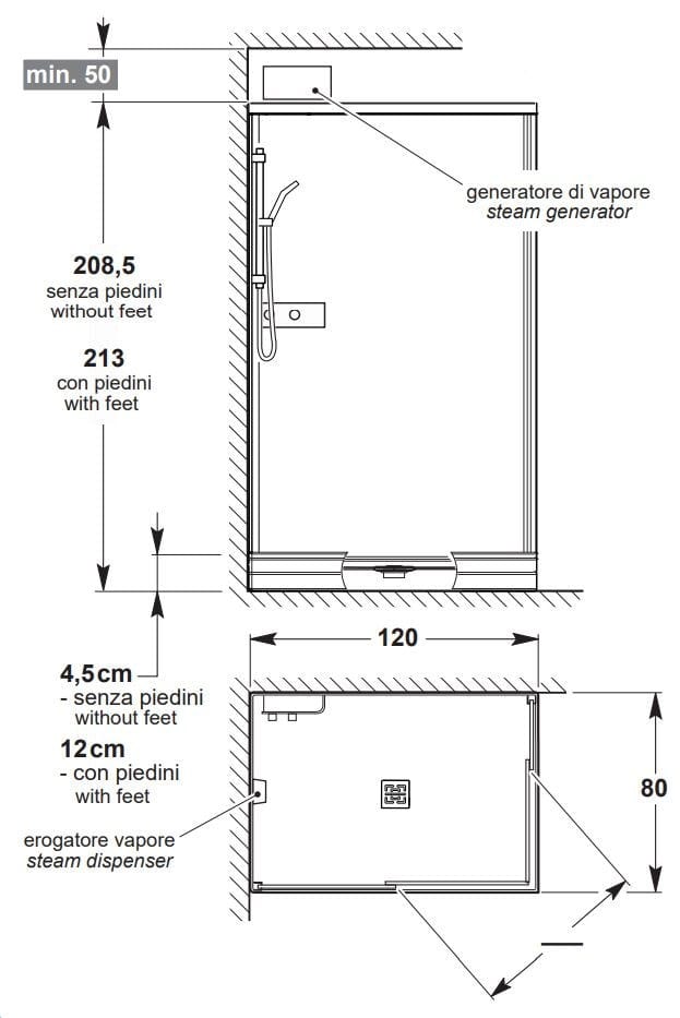 Прямоугольная многофункциональная душевая кабина с раздвижной дверью Kinedo K750 ARCH-00098511 - Вид №5