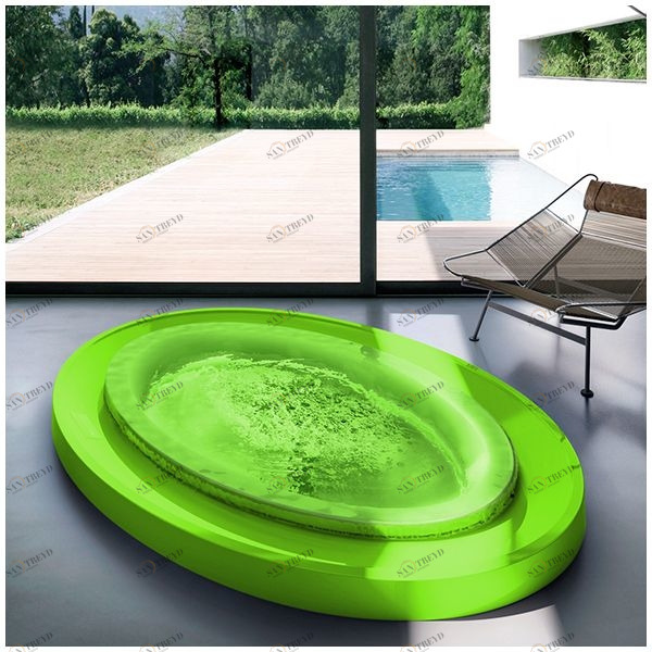 Бассейн Gruppo Treesse Fusion 231 SPA-V864H-S встроенный овальный салатовый Fusion SPA SPAV864HS