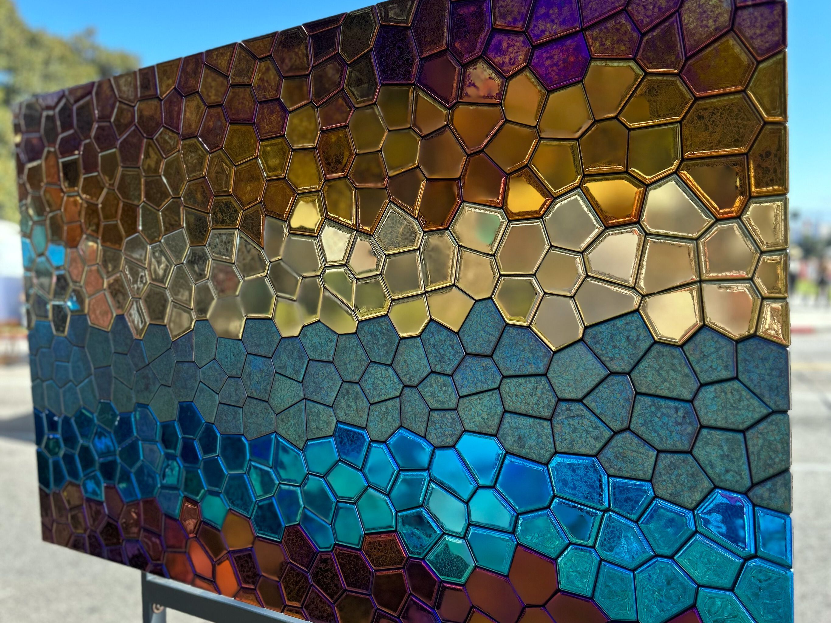 Декоративный предмет стеклянной стены PlusObject Polygonal Mosaic ARCH-00151215 - Вид №5