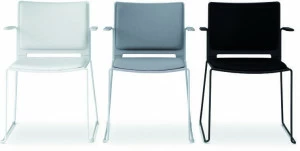 Diemmebi Стул-санки штабелируемый с подлокотниками Lafilò