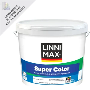 Linnimax Super Color — матовая интерьерная краска для стен и потолков 89349621