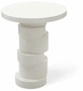 JOSÉ LEITE DE CASTRO Высокий круглый деревянный журнальный столик  12903780