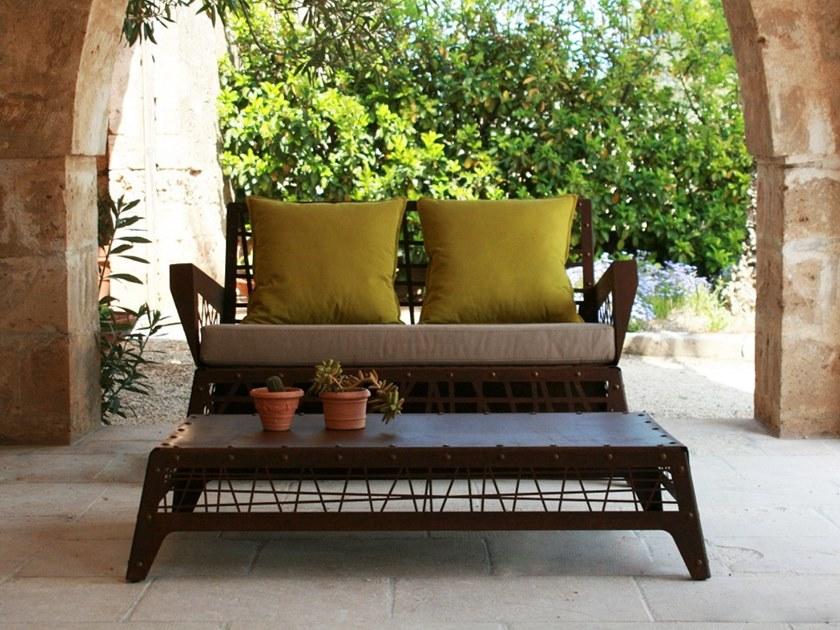 TrackDesign Прямоугольный садовый столик из стали Corten ™ Mikado Tt0701000 - Вид №3