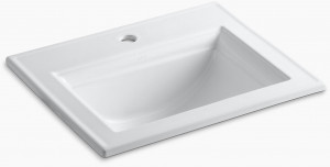 K-2337-1-0 Накладная раковина на столешницу  прямоугольная Kohler