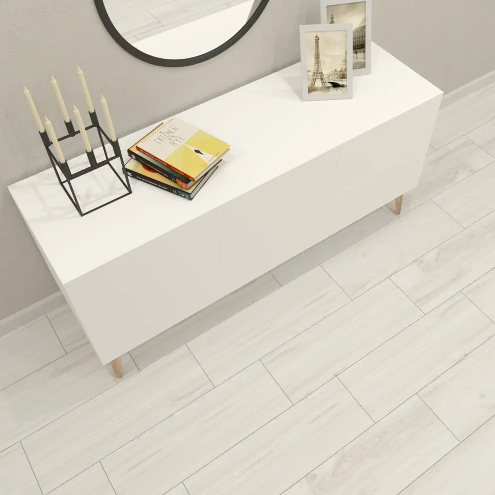 Керамогранит Grasaro Parquet 20x60 см 1.08 м² цвет белый 82017913 STLM-2180785