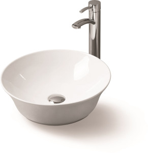 SL-1053 Раковина керамическая накладная с переливом LAB.Space