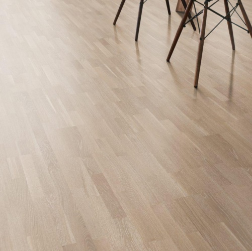 Паркетная доска Haro 4000 Series Top connect Дымчато-Белый Выбеленный Дуб Натур (Гладкая) 2200х180 мм 528859 - Вид №1