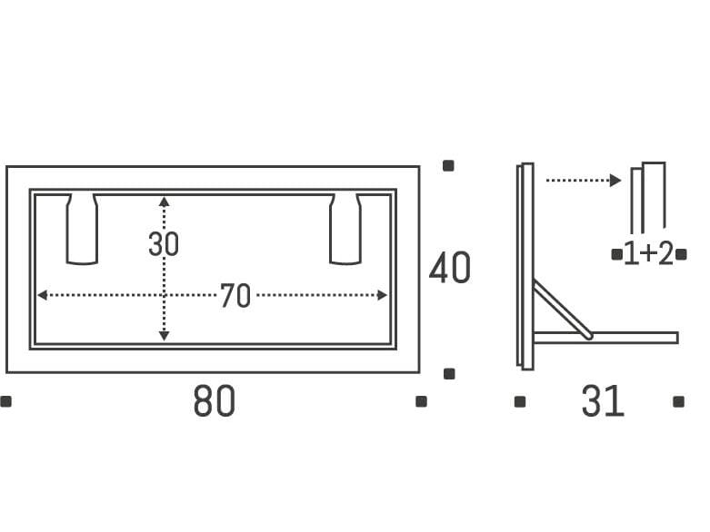 Откидная полка из фанеры AMBIVALENZ Fläpps Guitarhäng 80x40-1 ARCH-00077845 - Вид №5