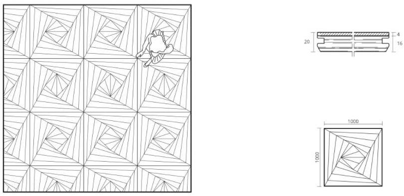 FOGLIE D'ORO Пол / стена из дуба I moduli design sun-id-1349848 - Вид №3
