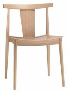 Andreu World Штабелируемый стул из бука с открытой спинкой Smile Si0325