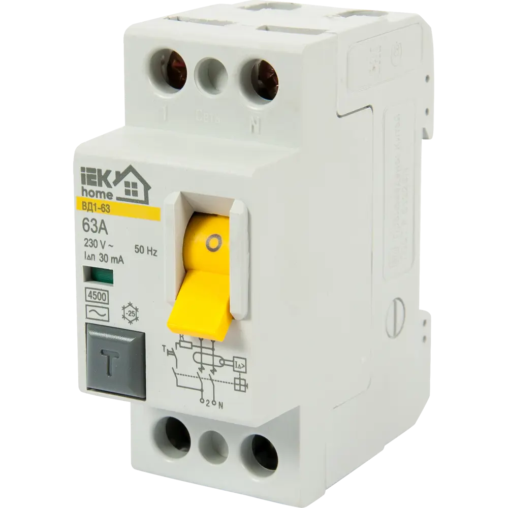 IEK Home УЗО ВД1-63 - защита от токов утечки для дома 18072601 STLM-0009420