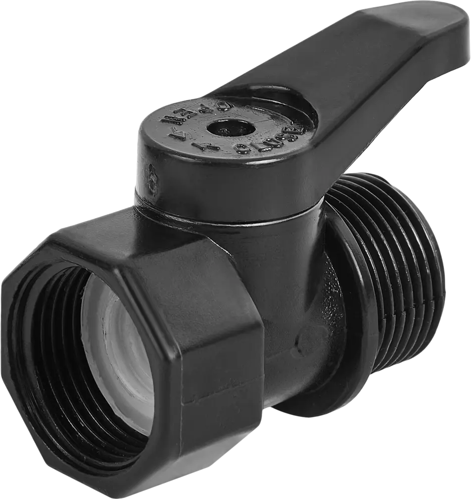 Кран шаровой BOUTTE для капельного полива 3/4" с двойной резьбой 87270994