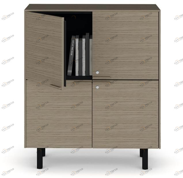 Bralco Высокий деревянный офисный шкаф с замком sun-id-1373733