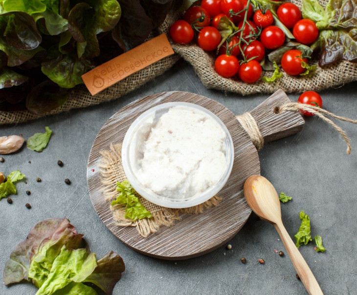 6517 Сало соленое с чесноком (протертое) Вкусляндия  - Вид №2