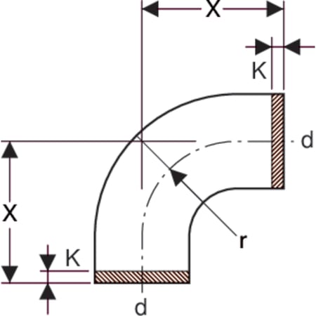 371.015.16.1 Отвод сегментный Geberit PE Geberit  - Вид №17