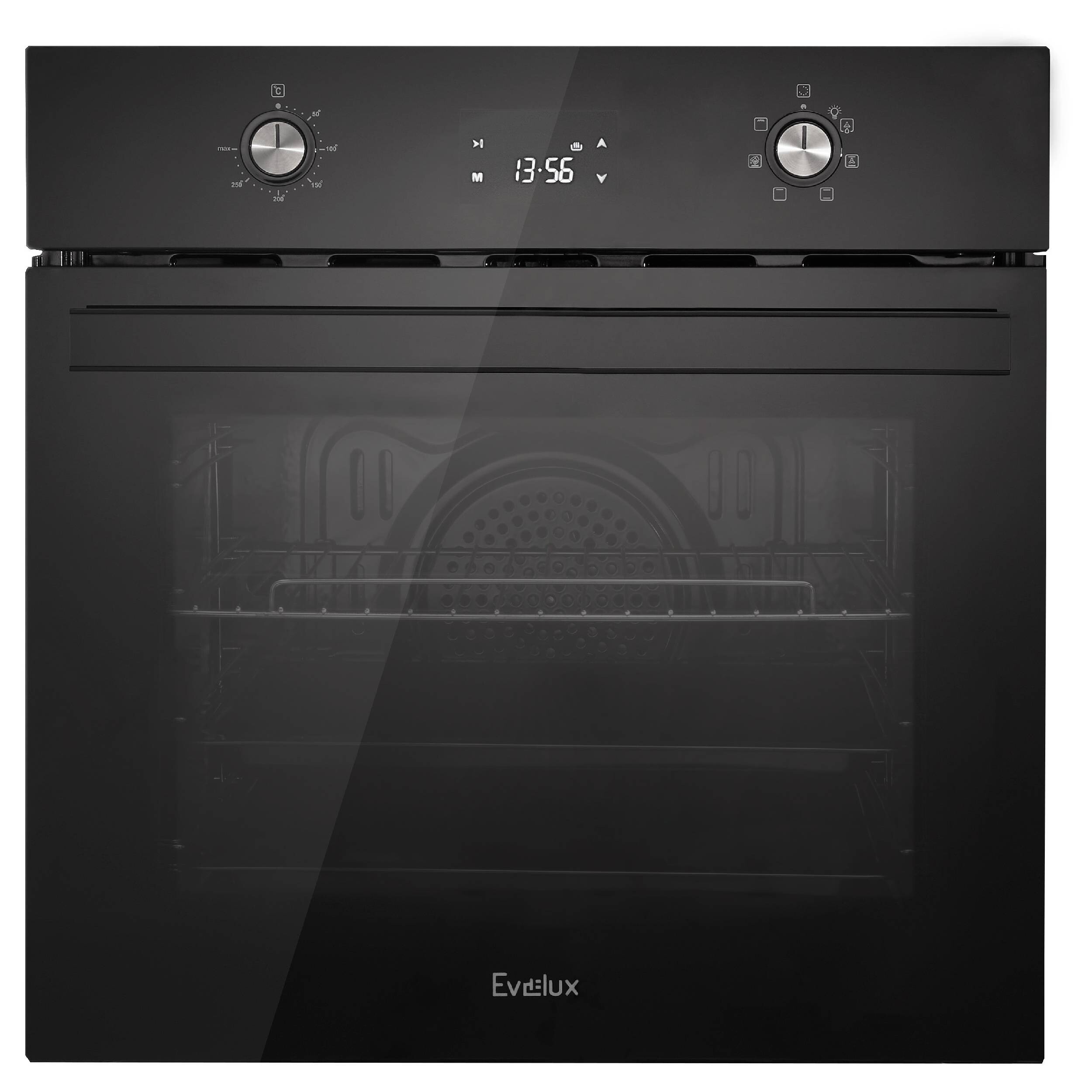 9074903 Электрический духовой шкаф Evelux EO 640 PB черный STDN-0032933