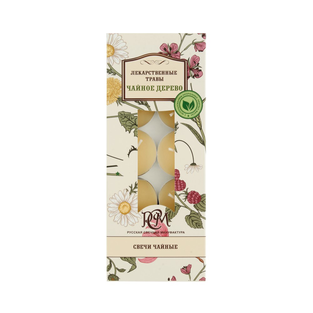 1301031 Свеча чайная 110 г 10 шт. "Чайное дерево" РСМ 