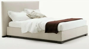 Maxalto Двуспальная кровать из ткани с мягким изголовьем Bauci