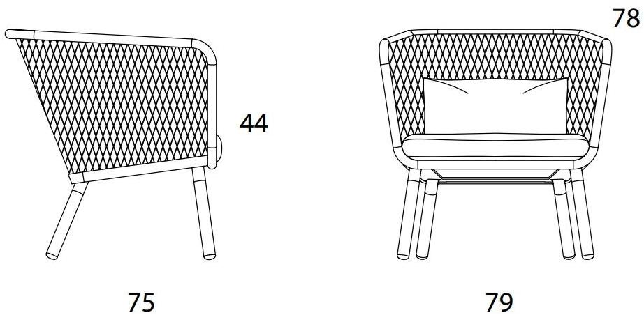 Blå Station Кресло из стали Honken O145 Bla Station - Вид №9