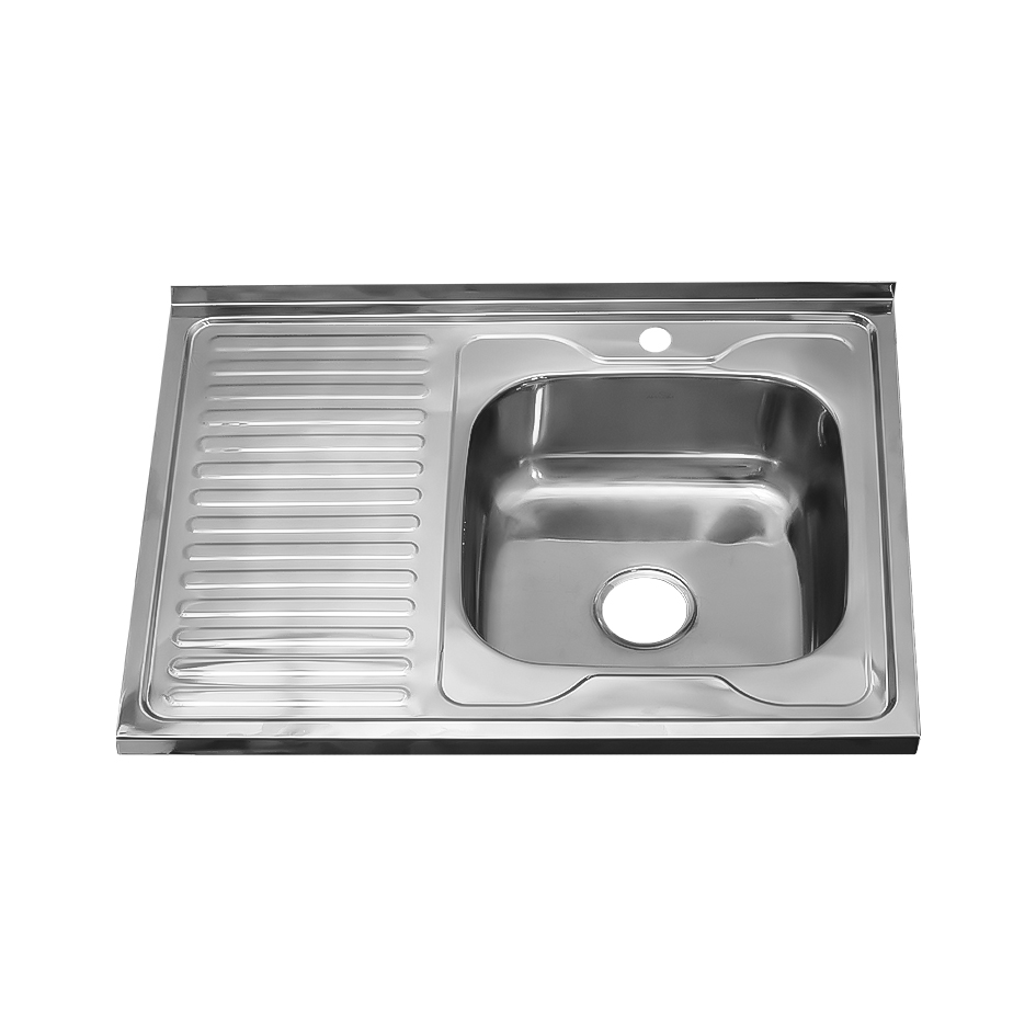 Мойка 8060 R MELANA 0,6/160 ДЕКОР накладная прямоугольная с сифоном (085D t R *10) 085D t R (*10)