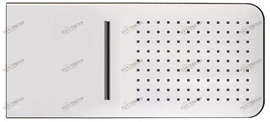 GUGLIELMI Лейка для душа прямоугольная из нержавеющей стали  Fiad80675 