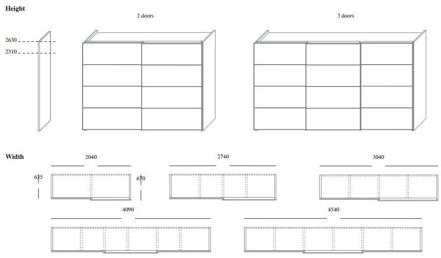 EmmeBi Кожаный шкаф с раздвижными дверцами Orizzonte sun-id-1406510 - Вид №4
