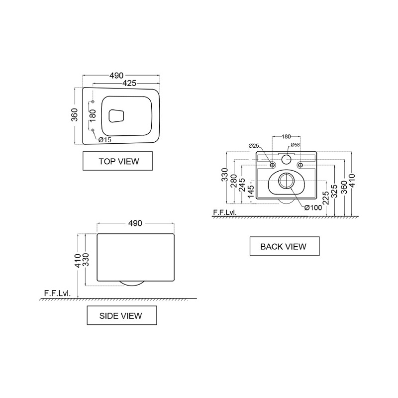 792824-Kubix Инсталляция viega с безободковым унитазом Jaquar Kubix-F Santreyd  - Вид №3