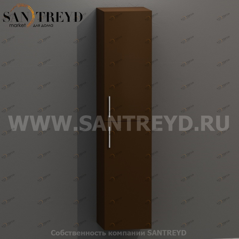 MDC167 Высокий шкаф с двумя створками 160 см коричневый Globo 4ALL Италия Ceramica Globo