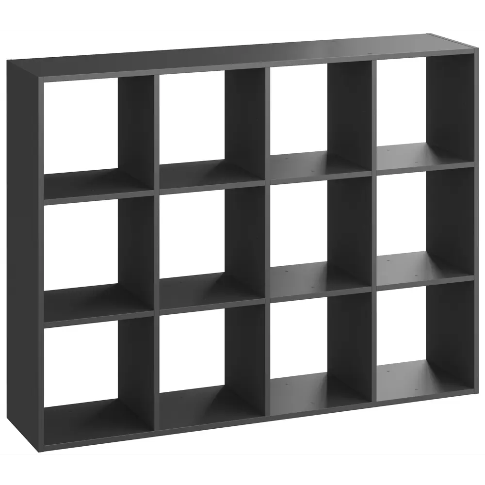 Стеллаж SPACEO KUB 12К, 139х139х31,7 см, цвет графит STLM-2185497