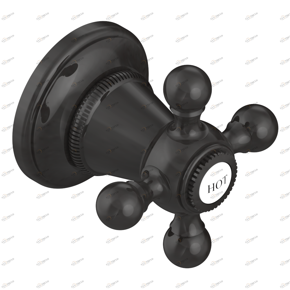 G08-30B/H Маховик для встраиваемого в стену вентиля для горячей воды Thg-paris Pompadour Покрытие PVD бронза G08 30B/H CAT.F