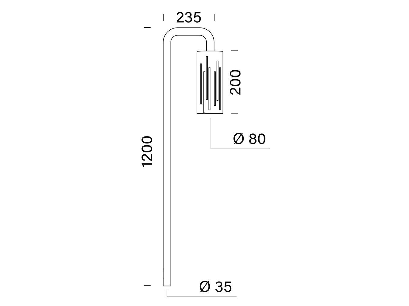 Алюминиевый светодиодный световой столб Platek Airliner ARCH-00017257 - Вид №3