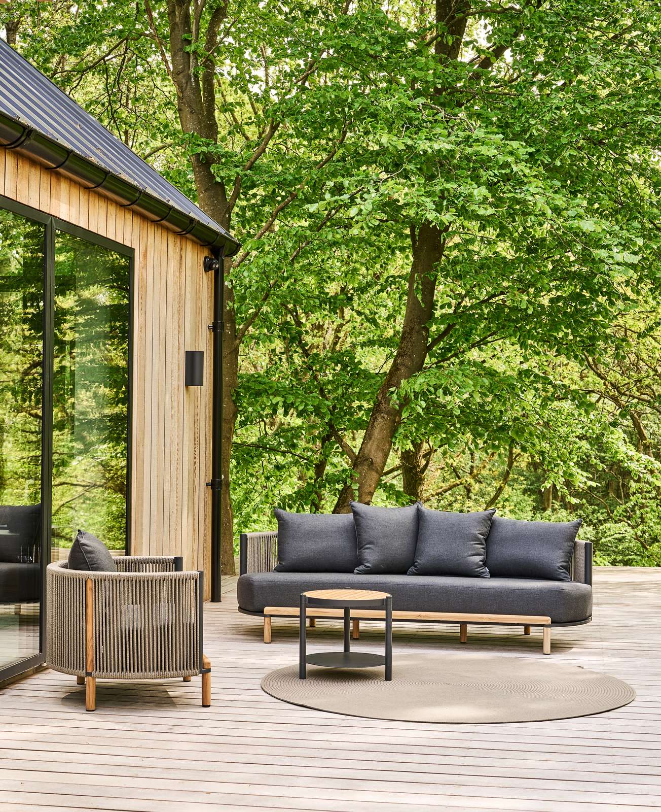 Круглый стол из тикового дерева Mindo Mindo 107 ARCH-00108618 - Вид №1