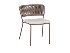 Штабелируемый садовый стул со встроенной подушкой