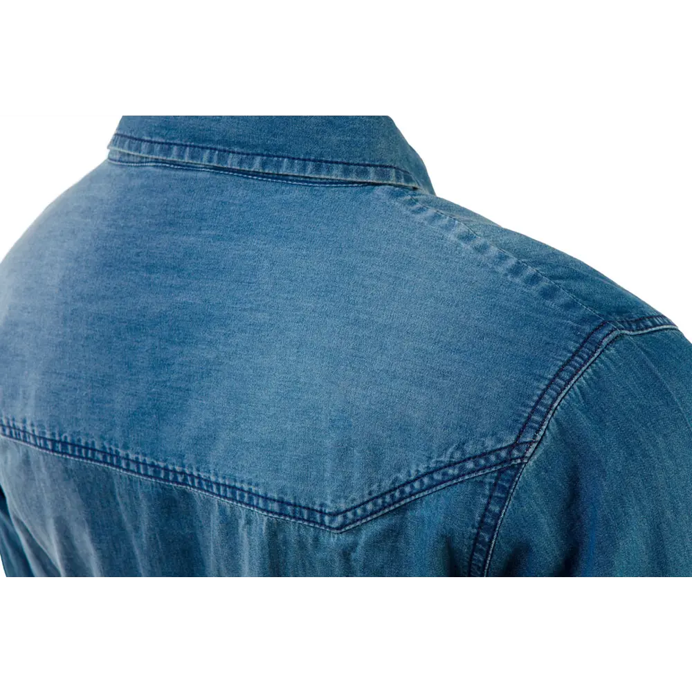 Рубашка Neo Tools Denim темно-синяя размер XL рост 187 83304106 STLM-2009422 - Вид №3