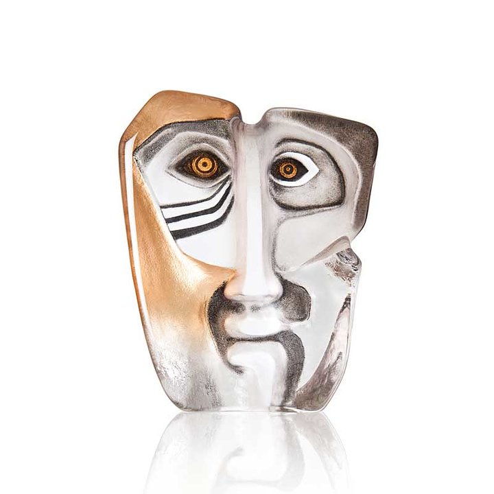 65172 Скульптура "Маска Домино", чёрная/золотая, 120/150 мм. Maleras 