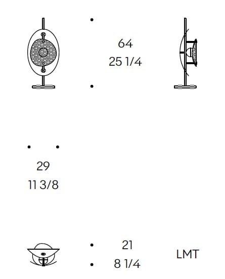 Стальная светодиодная настольная лампа Liu Jo Living Collection Corolle ARCH-00044305 - Вид №4