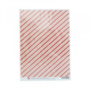 015130 Декупажная карта 21 x 29.7 см "Красные диагонали" Чип-Арт
