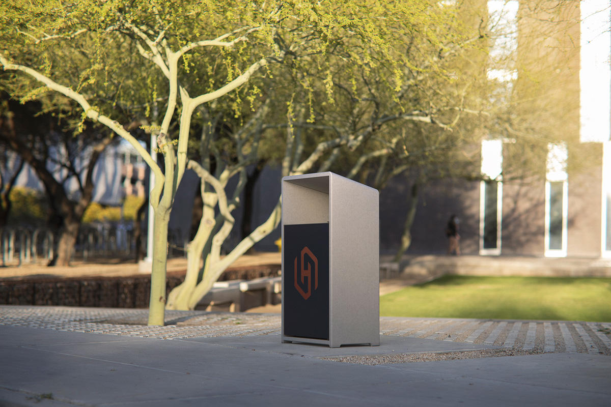 FSRT220 Емкость для мусора со скосом  Forms-surfaces  - Вид №7