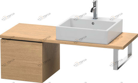 LC582105252 Шкафчик для компактной консоли L-Cube #LC5821 420 x 477 мм Европейский дуб, декор Duravit