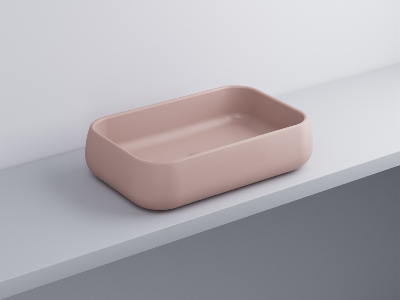 SHLAA60-CP Раковина накладная прямоугольная 60 cielo Shui Ceramica Cielo