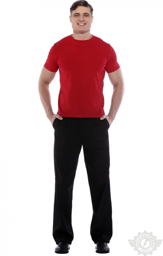 4958097 Футболка красная  Одежда для официантов  размер 2XL (52-54) Спецодежда  - Вид №8