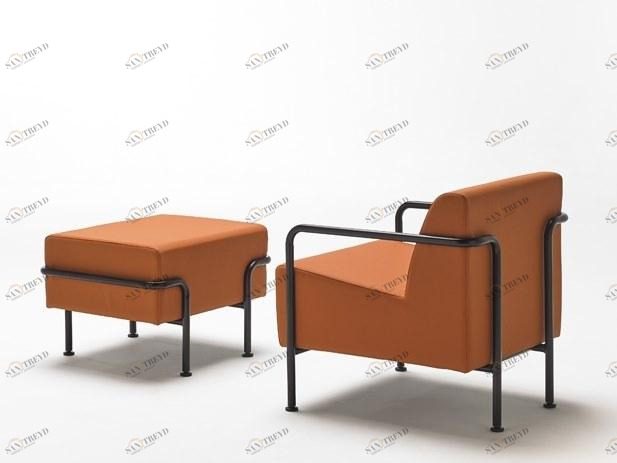 Mobboli Кожаное кресло с подставкой для ног Mommo Mo1pb-mo1pf