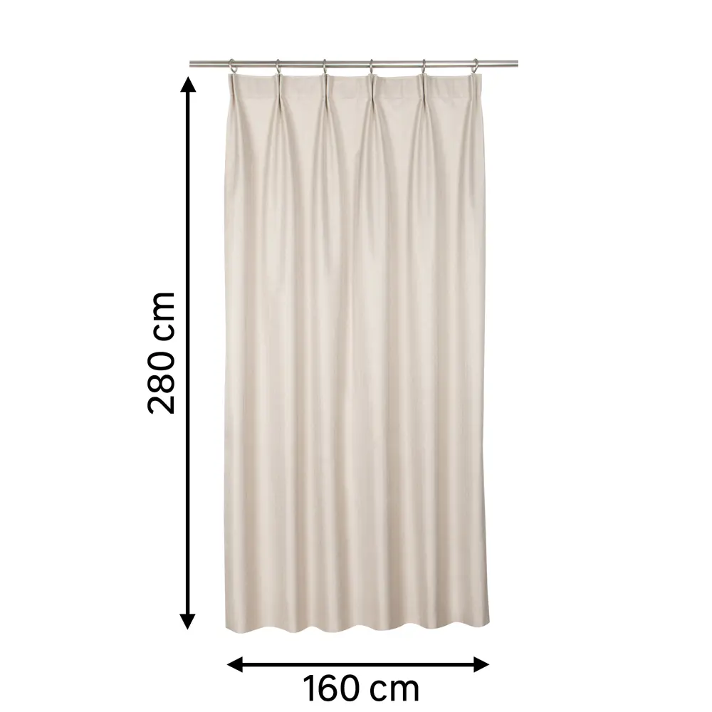 Штора на ленте блэкаут Inspire Trebol 160x280 см цвет бежевый 88311183 STLM-2061688  - Вид №1