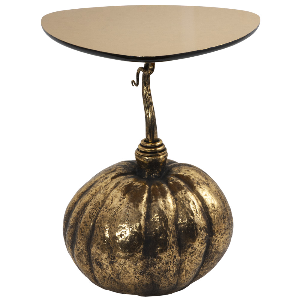 17143 Столик декоративный Королева осени Золото BOGACHO 4627179652647 - Вид №1