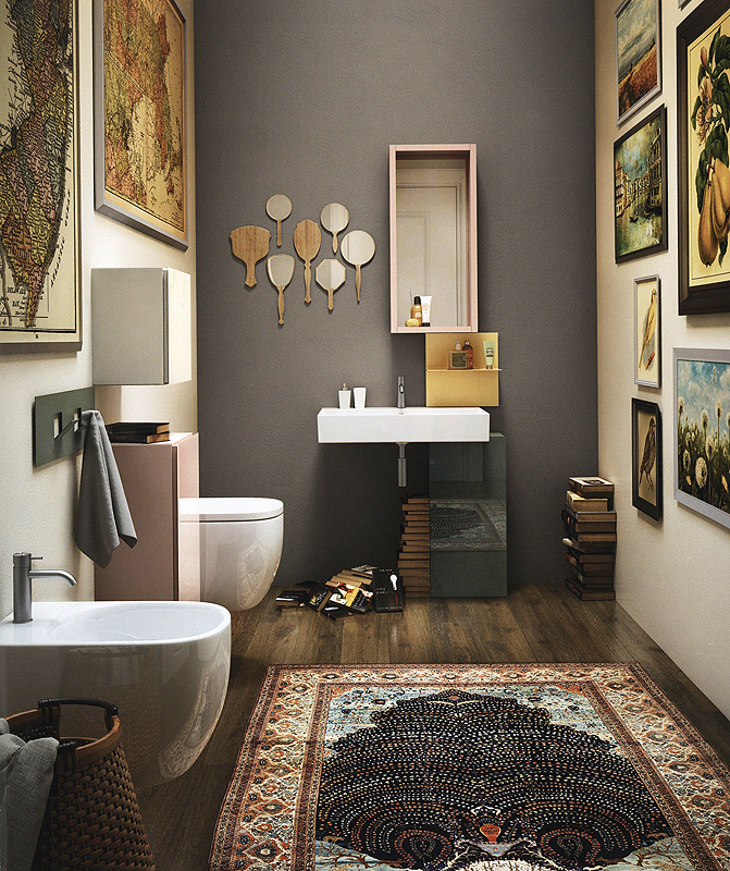 Композиция из модулей BASICA LAGO 0163 Bathroom