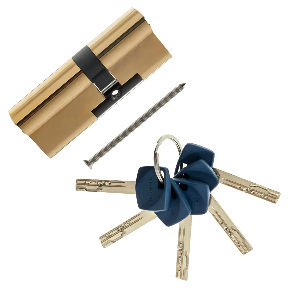 Цилиндр Apecs Premier XR-80(35/45)-G, 35x45 мм, ключ/ключ, цвет золото 82379083 STLM-2067152 ЦИЛИНДР APECS PREM XR-80(35/45)-G КЛ-КЛ - Вид №1