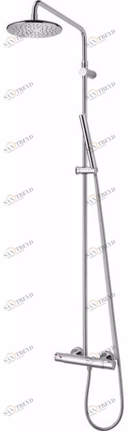 JUSTIME Настенная душевая стойка из хромированной латуни с ручным душем Chapter 6926-tf-80cp
