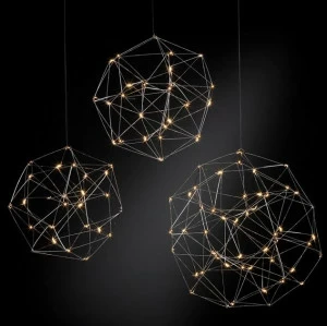 Quasar Металлический светодиодный подвесной светильник ручной работы Cosmos